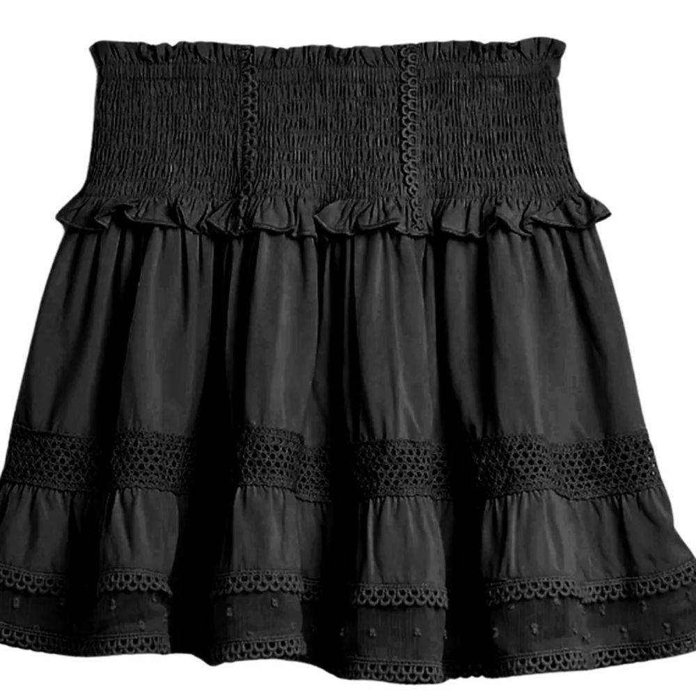 Katie J NYC Lara Black A-Line Skirt NWOT Girls Large (12)